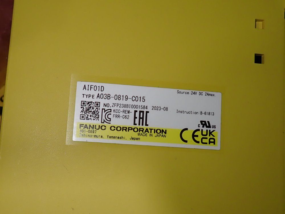 Fanuc I/o Modules / Manuals - A03b-0819-c015