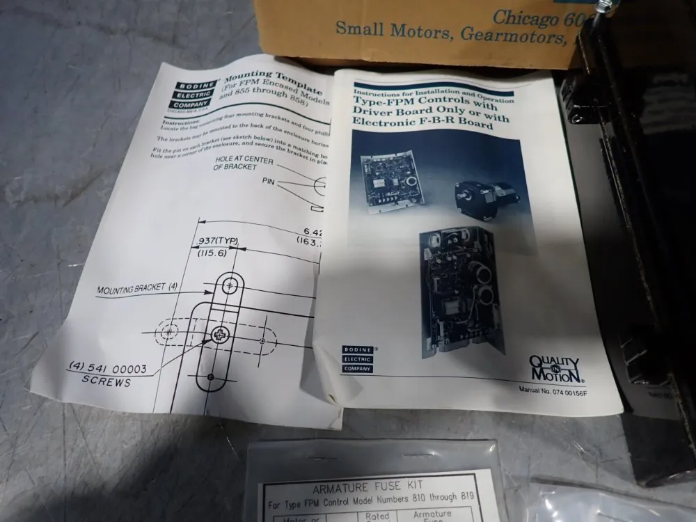 Bodine Electric Company Adjustable Speed / Torque Control - 818