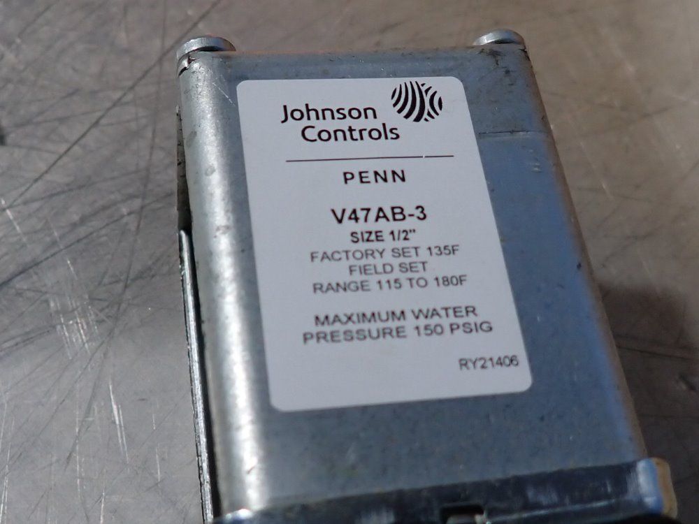 Johnson Controls 1/2" Water Regulating Valve - V47ab-3