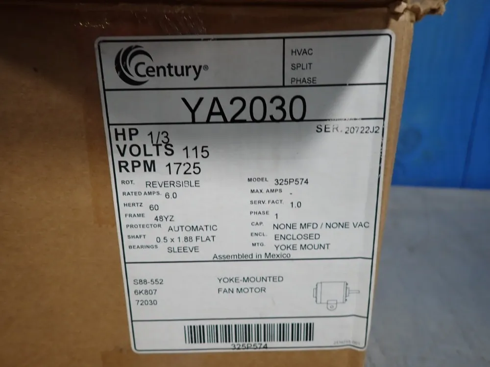 Century Fan Motor - Ya2030