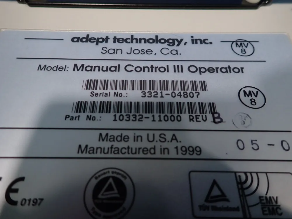 Adept Technology Manual Control Operator - 10332-11000