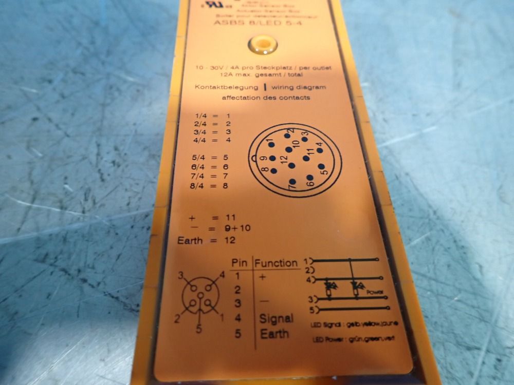Lumberg Automation Actuator Sensor Box - Asbs 8/led 5-4