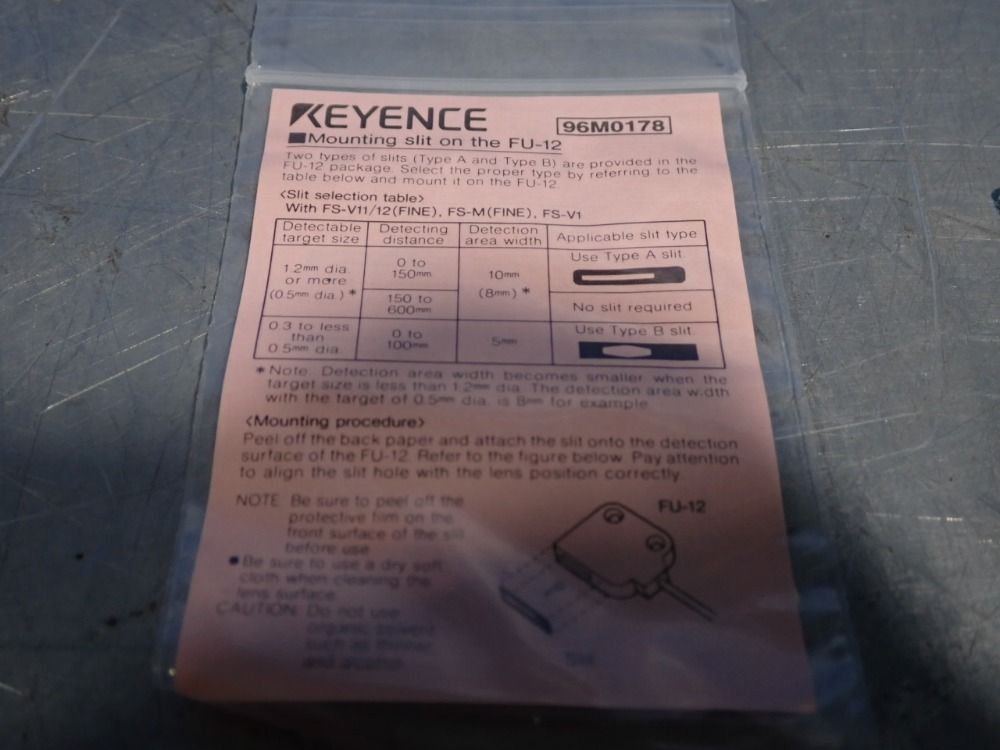 Keyence Photoelectronc Sensor - Fs-v21rp