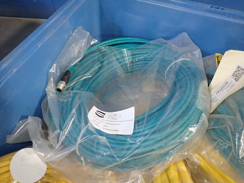 Harting / Turck Lot Of 9 Cables