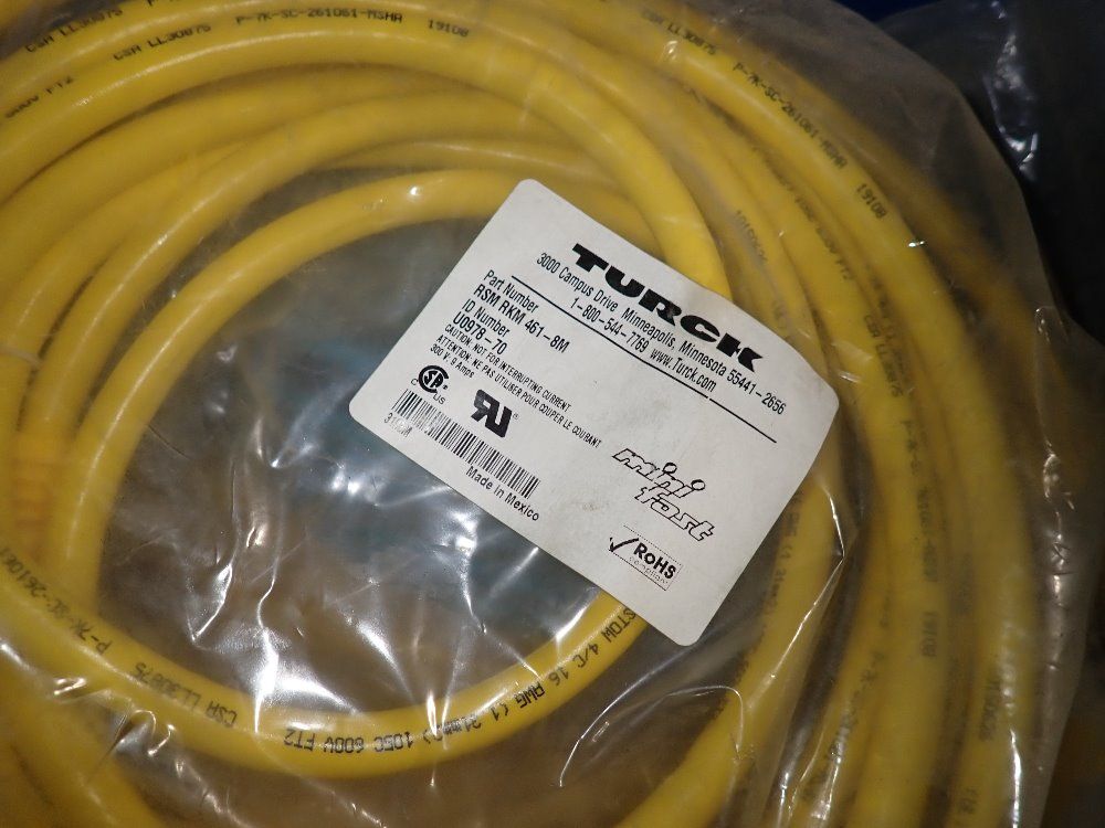 Harting / Turck Lot Of 9 Cables