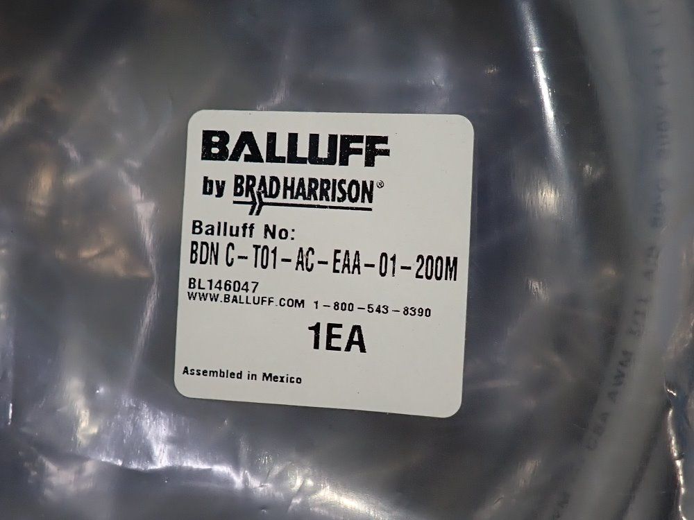 Balluff Lot Of 3 Cables - Bdn-t01-ac-eaa-01-200m