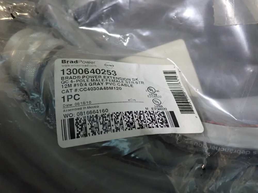 Tpc, Brad, Turck Cordset, Connection Cables