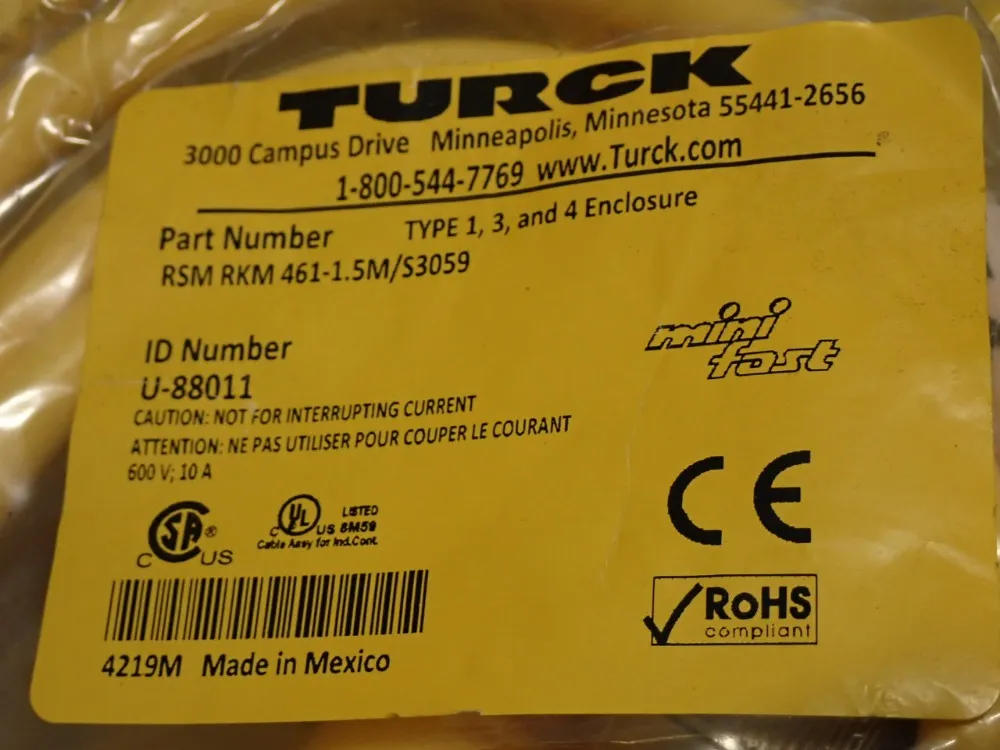 Turck, Brad, Connection Cable