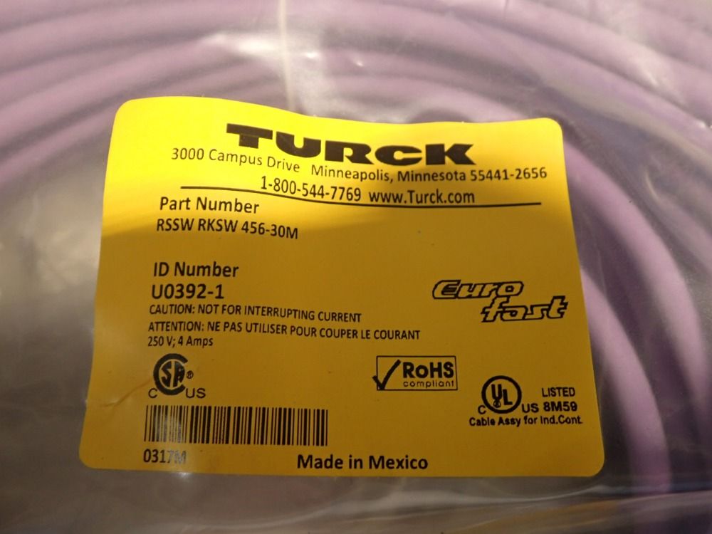 Turck Connection Cable - Rssw-rksw-456-30m