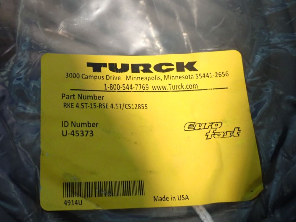 Turck Double-ended Cordset - Rke-4.5t-15-rse-4.5t/cs12855