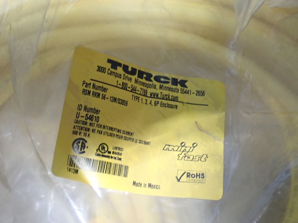 Turck Extension Cable - Rsm-rkm-56-13m/s3509