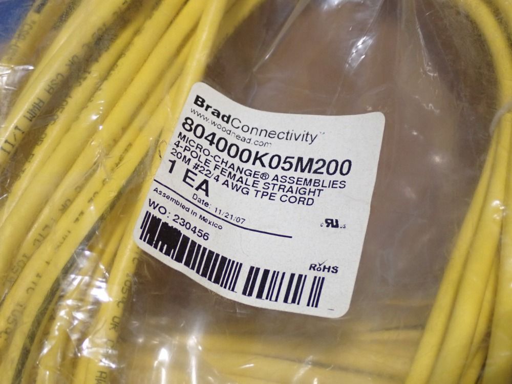 Brad Connectivity Single-ended Cordset - 804000k05m200