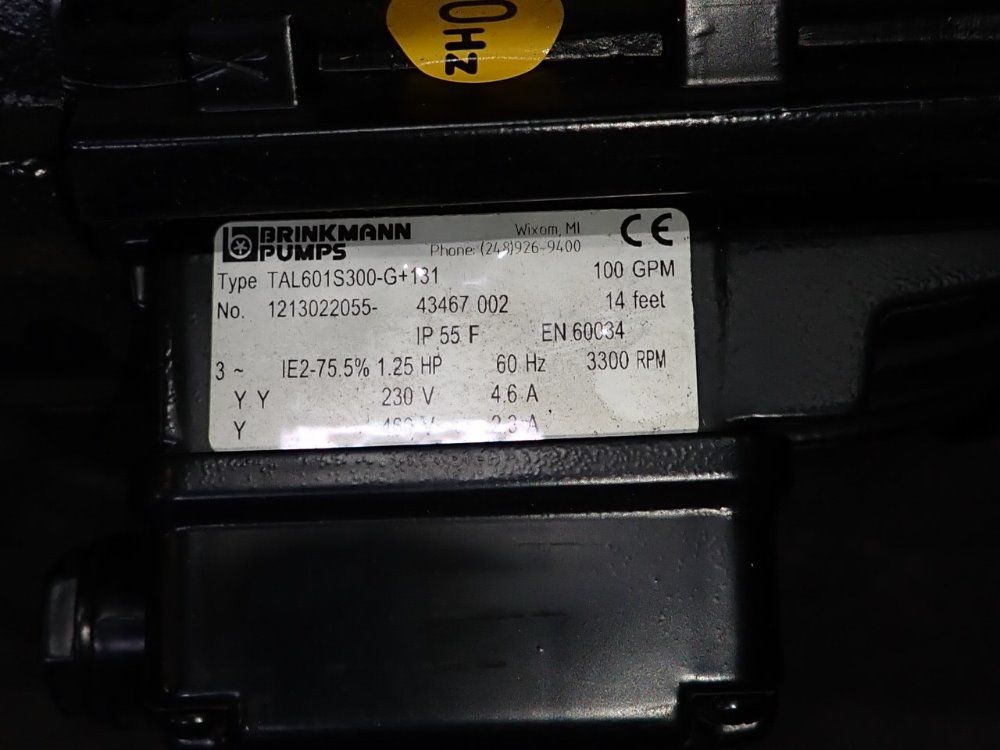 Brinkmann Pumps 1.25 Hp Pump - Tal601s300-g+131