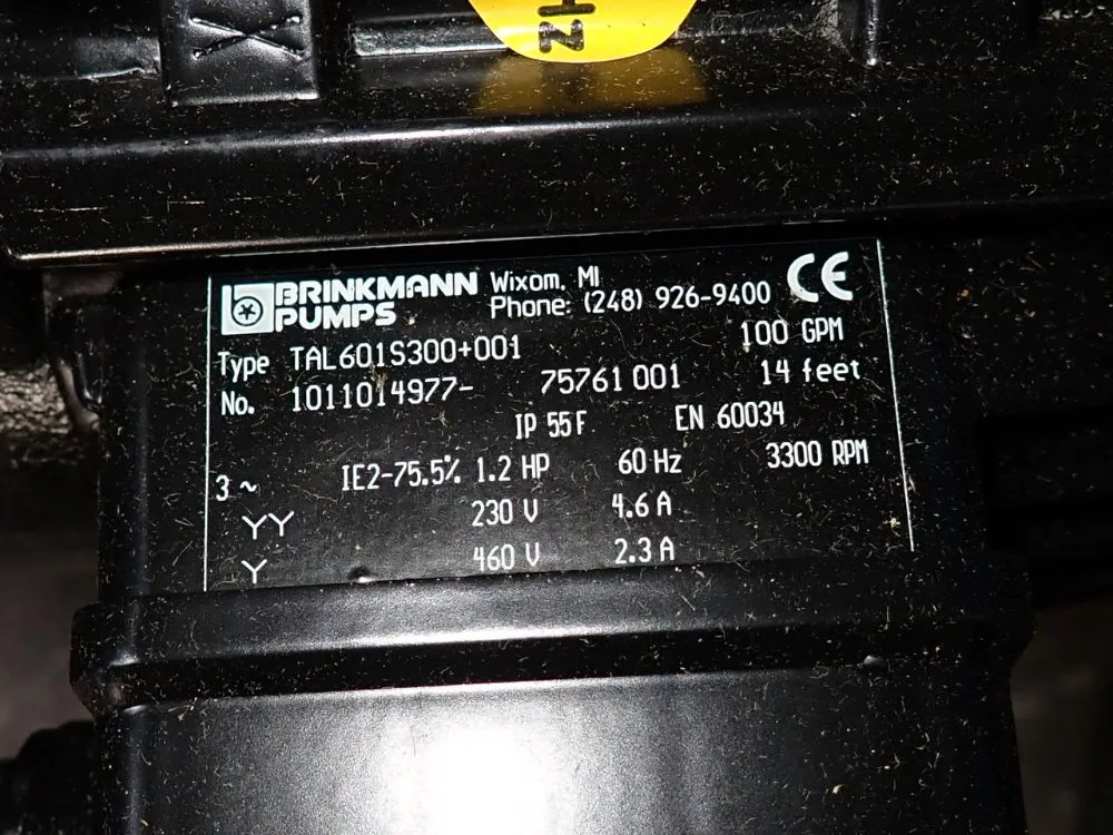 Brinkmann Pumps 1.2 Hp Pump - Tal601s300+001