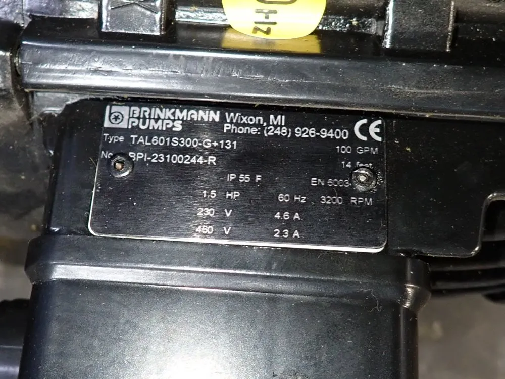 Brinkmann Pumps 1.5 Hp Pump - Tal601s300-g+131