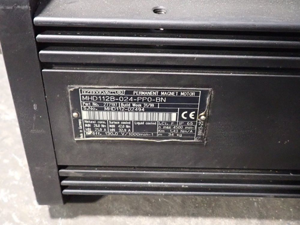 Indramat Permanent Magnet Motor - Mhd112b-024-pp0-bn