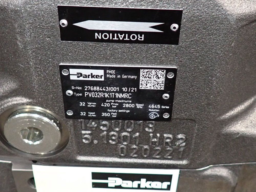 Parker Axial Piston Pump - Pv032r1k1t1nmrc