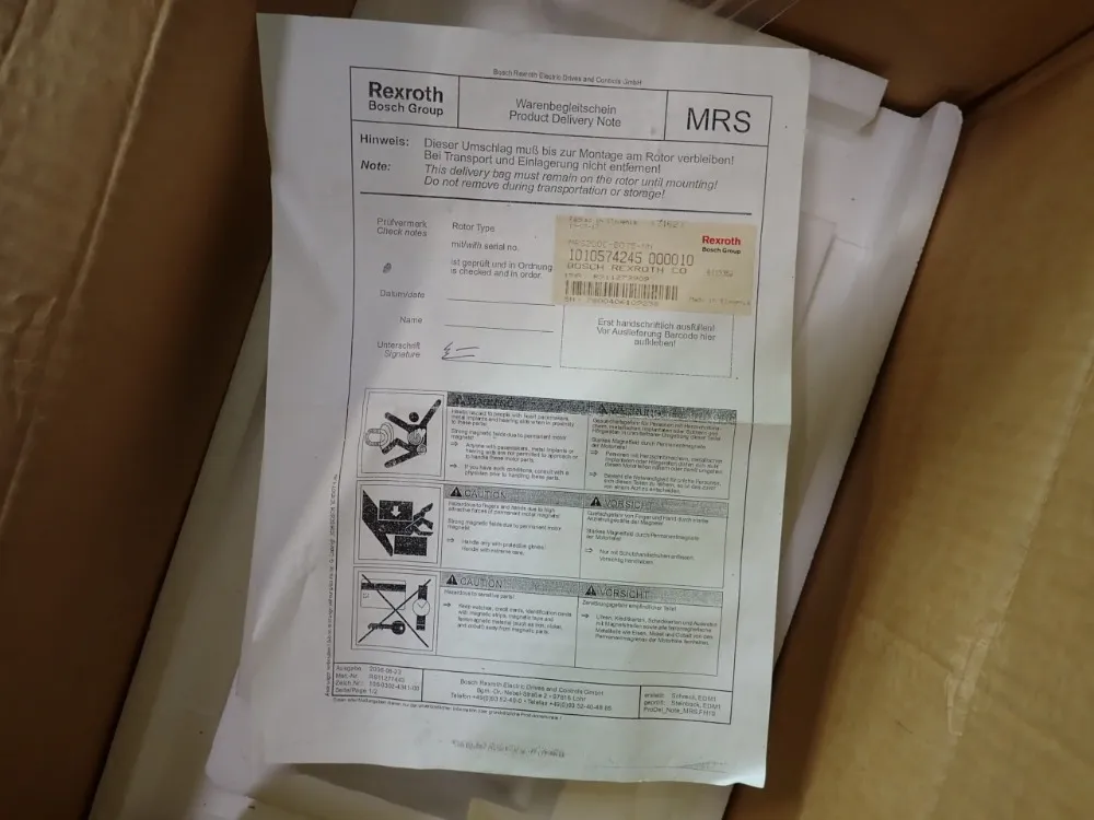 Indramat Spindle Motor Rotor - Mrs200c-b075-nn