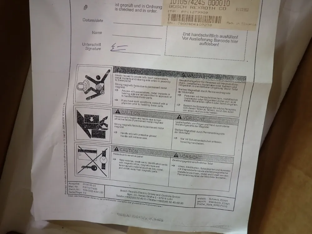 Indramat Spindle Motor Rotor - Mrs200c-b075-nn