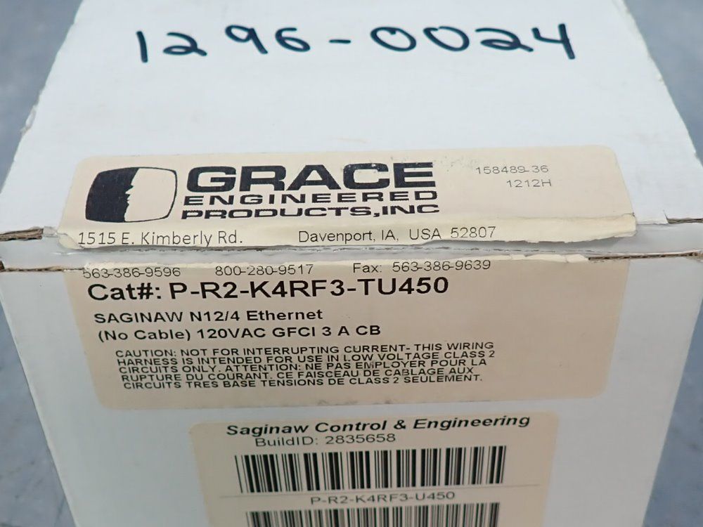 Grace Engineered Products Inc Ethernet Panel Interface Connector - P-r2-k4rf3-tu450