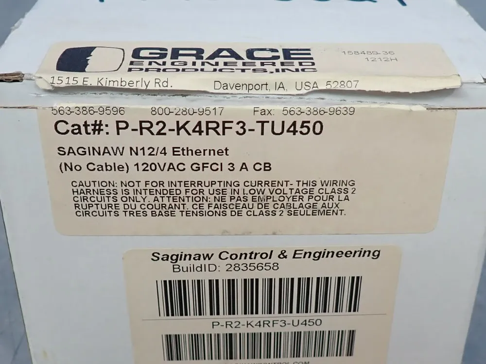 Grace Engineered Products Inc Ethernet Panel Interface Connector - P-r2-k4rf3-tu450