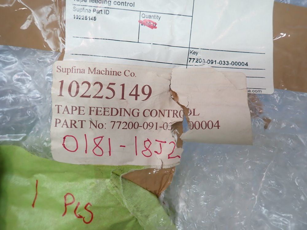 Supfina Machine Co Tape Feeding Control - 77200-091-033-00004