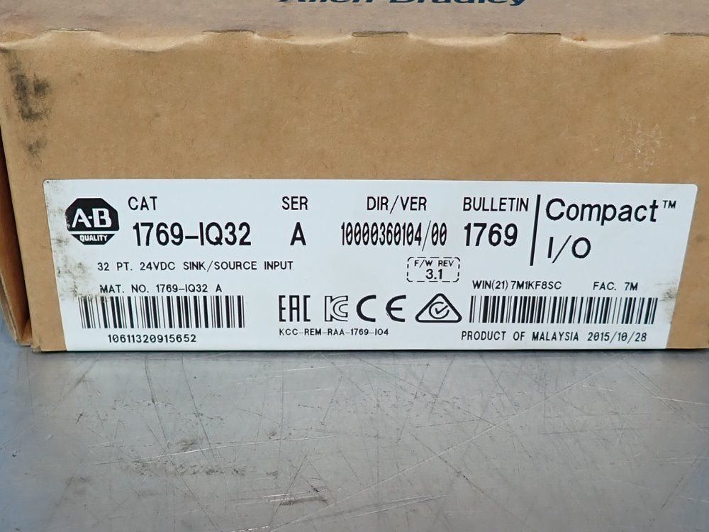 Allen Bradley I/o Module - 1769-iq32
