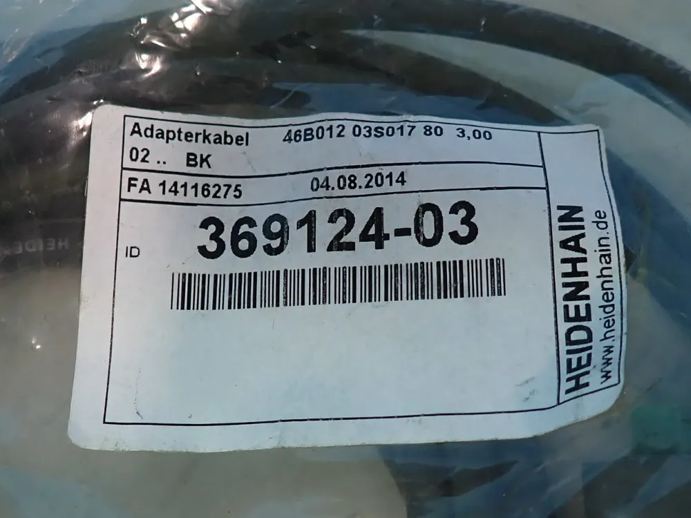 Heidenhain Lot Of 2 Adapter Cable - 369124-03