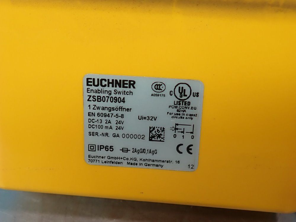 Euchner Enabling Switch - Zsb070904