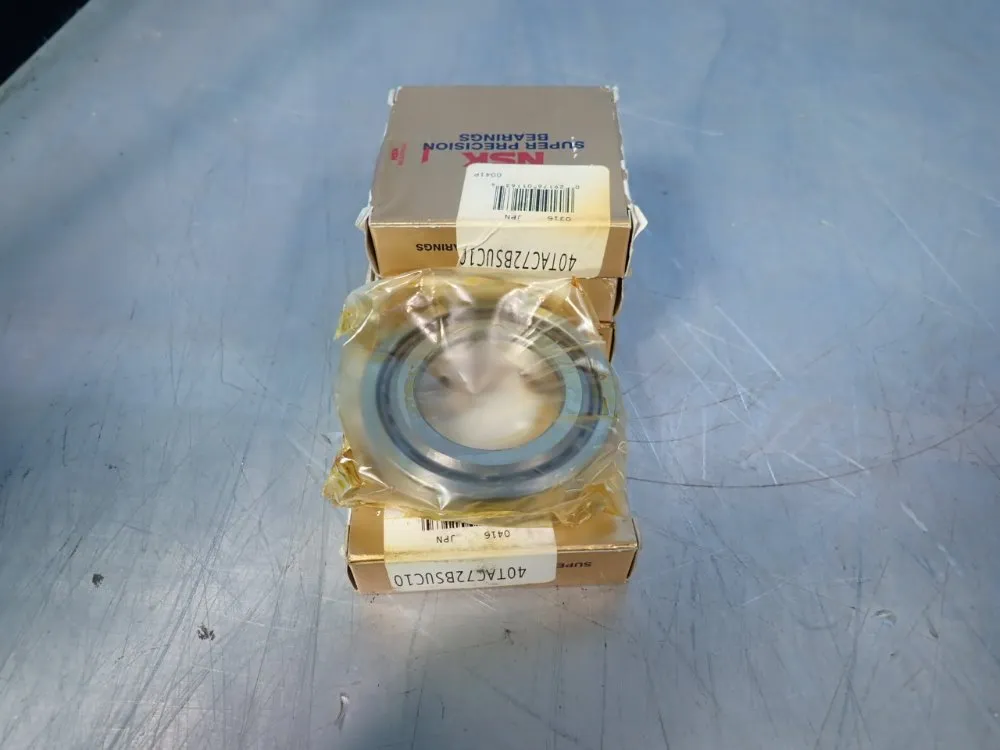 Nsk 2 1/2" Lot Of 4 Super Precision Bearings - 40tac72csuhpn7c