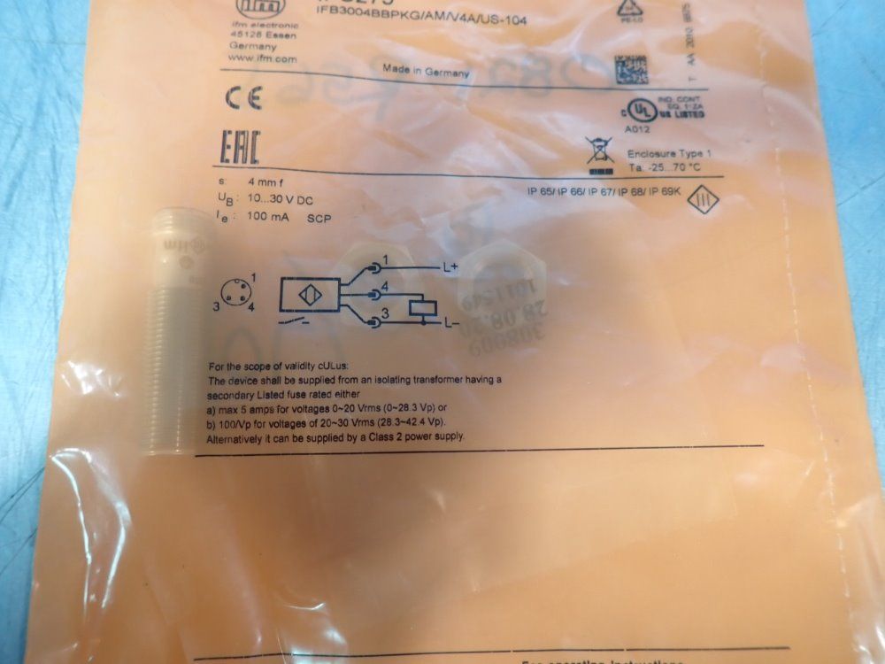 Ifm Inductive Proximity Sensor - Ifc275