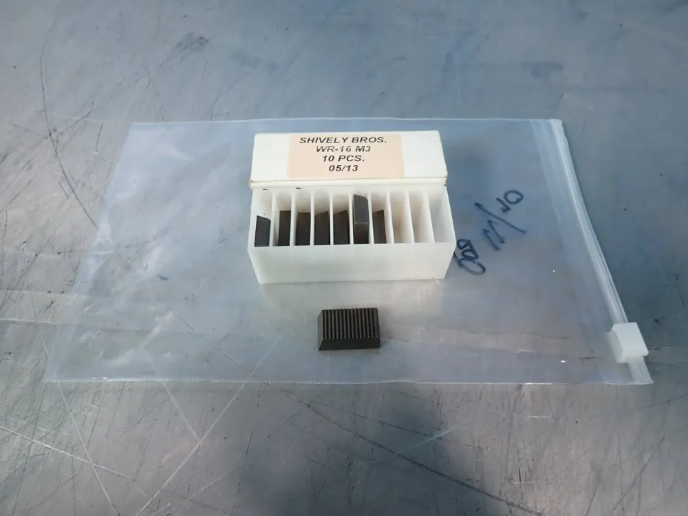 Shively Bros Tooling Inserts - Wr-16m3
