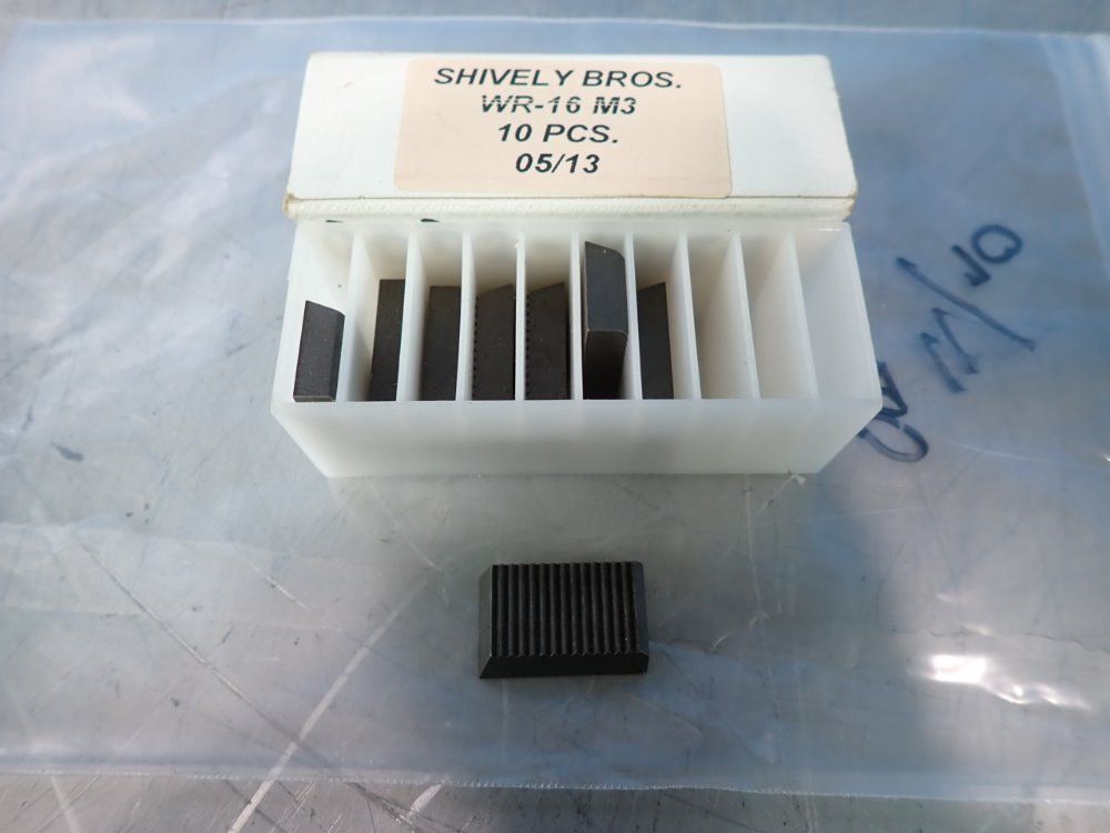 Shively Bros Tooling Inserts - Wr-16m3