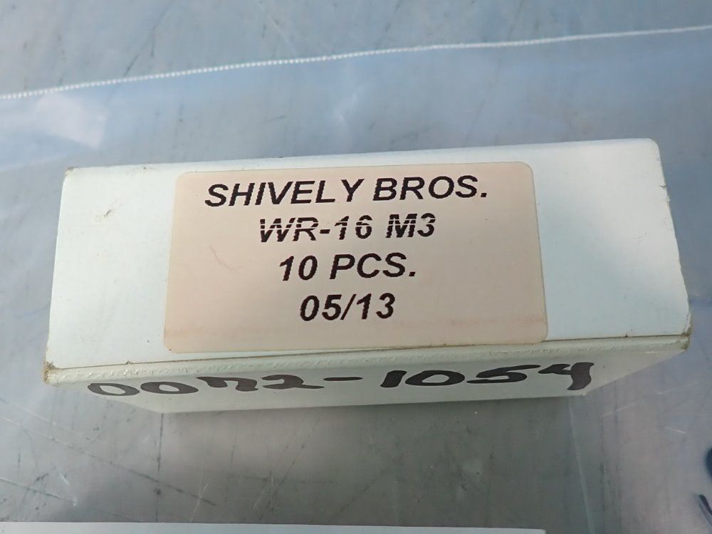 Shively Bros Tooling Inserts - Wr-16m3