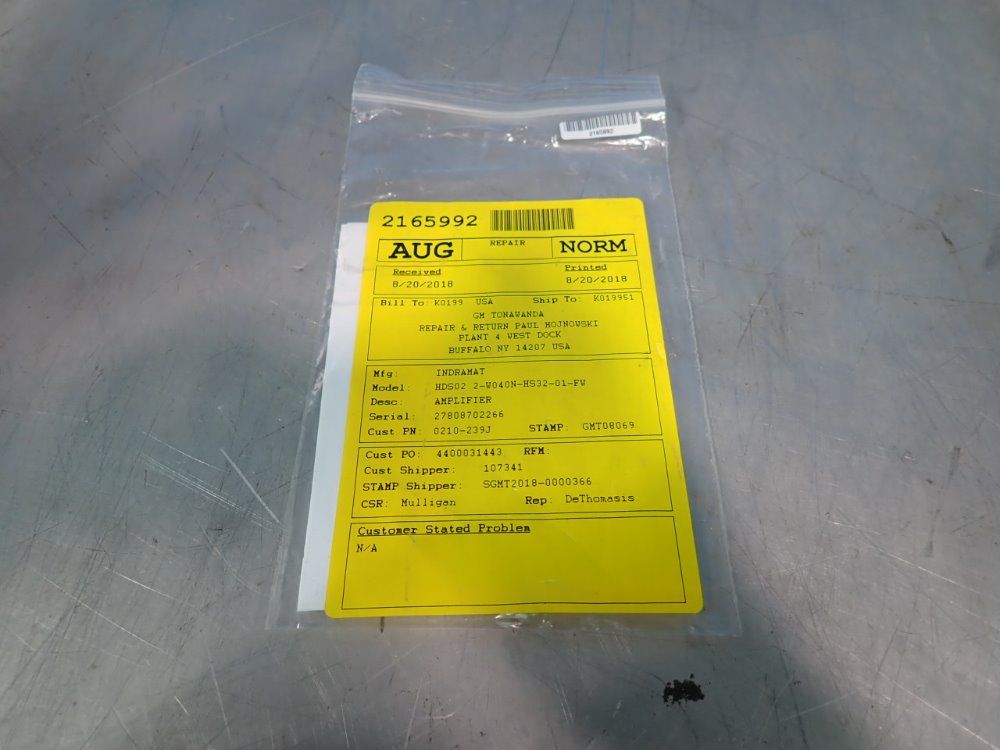 Indramat Amplifier - Hds02.2-w040n-hs32-01-fw