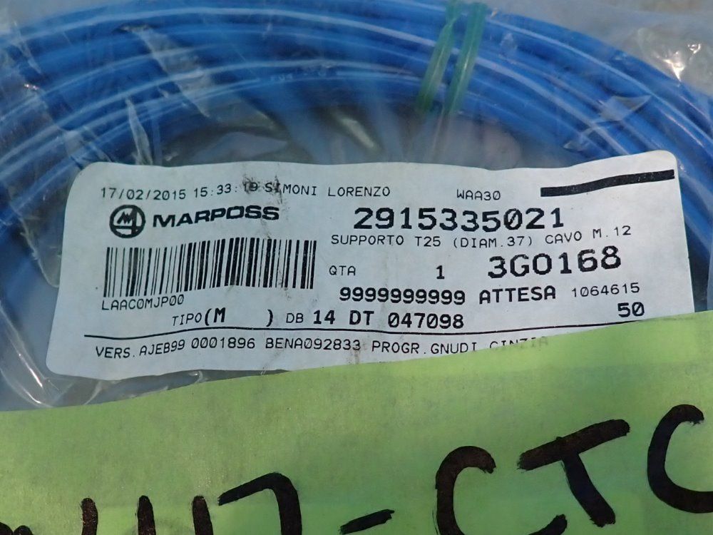 Marposs Lot Of 2 Cables - 2915335021