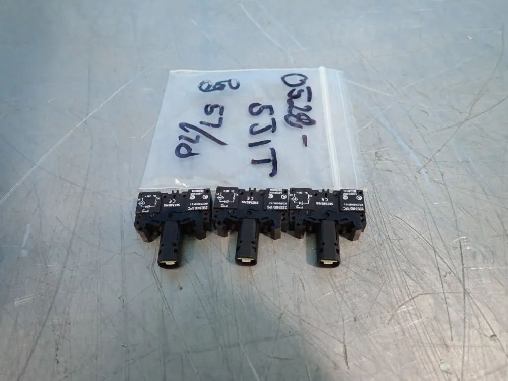 Siemens Lot Of 3 Lamp Modules - 3sb3400-1pc