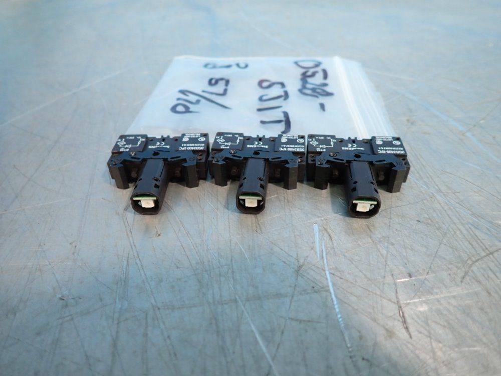 Siemens Lot Of 3 Lamp Modules - 3sb3400-1pc