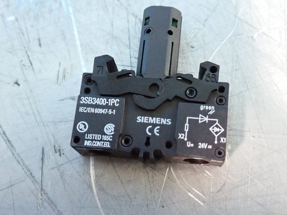 Siemens Lot Of 3 Lamp Modules - 3sb3400-1pc
