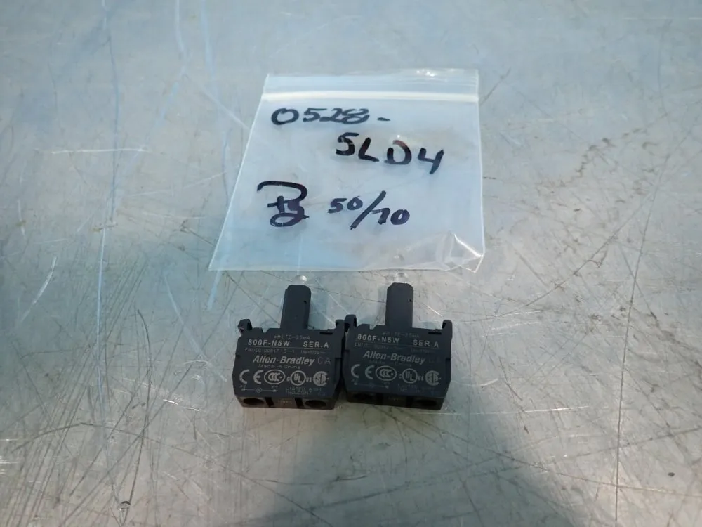 Allen Bradley Lot Of 2 Lamp Modules - 800f-n5w