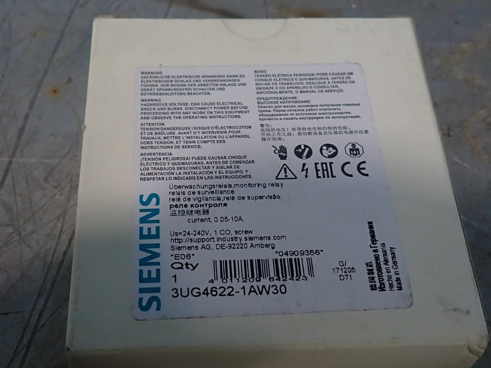 Siemens Lot Of 3 Monitoring Relays - 3ug4622-1aw30