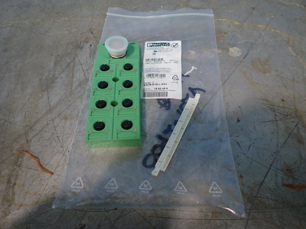 Phoenix Contact Lot Of 2 Distributor Boxes - Sacb-8/16-l-m23