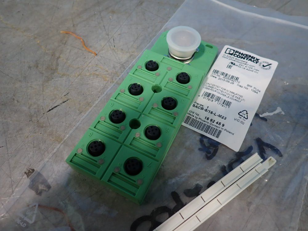 Phoenix Contact Lot Of 2 Distributor Boxes - Sacb-8/16-l-m23