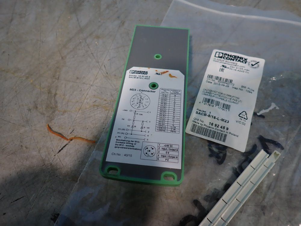 Phoenix Contact Lot Of 2 Distributor Boxes - Sacb-8/16-l-m23