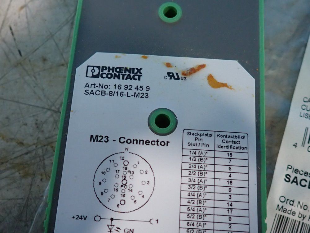 Phoenix Contact Lot Of 2 Distributor Boxes - Sacb-8/16-l-m23