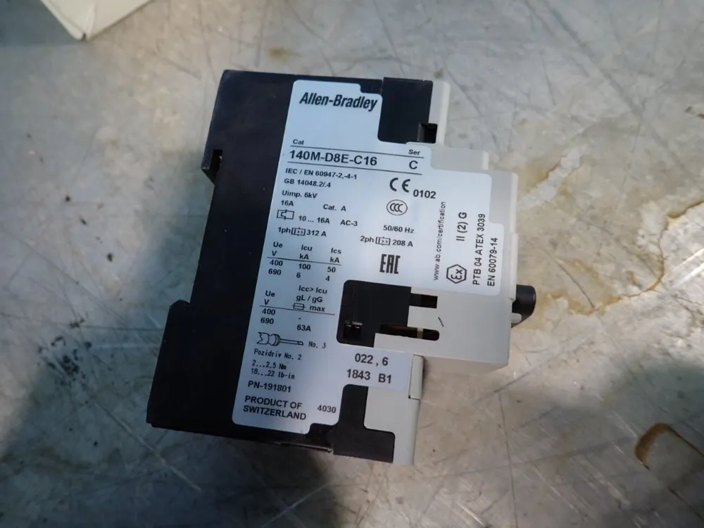 Allen Bradley Circuit Breaker - 140m-d8e-c16