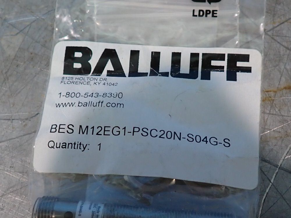 Balluff Lot Of 4 Inductive Sensors - Besm12eg1-psc20n-s04g-s