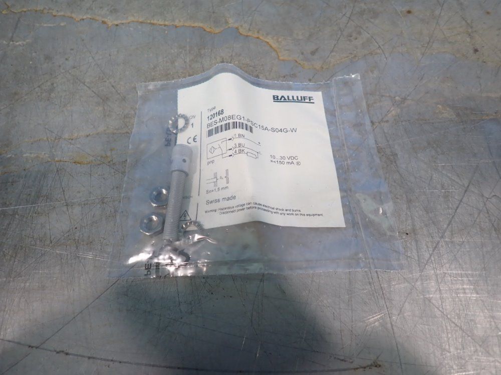 Balluff Lot Of 3 Inductive Sensors - Bes-m08eg1-psc15a-s04g-w
