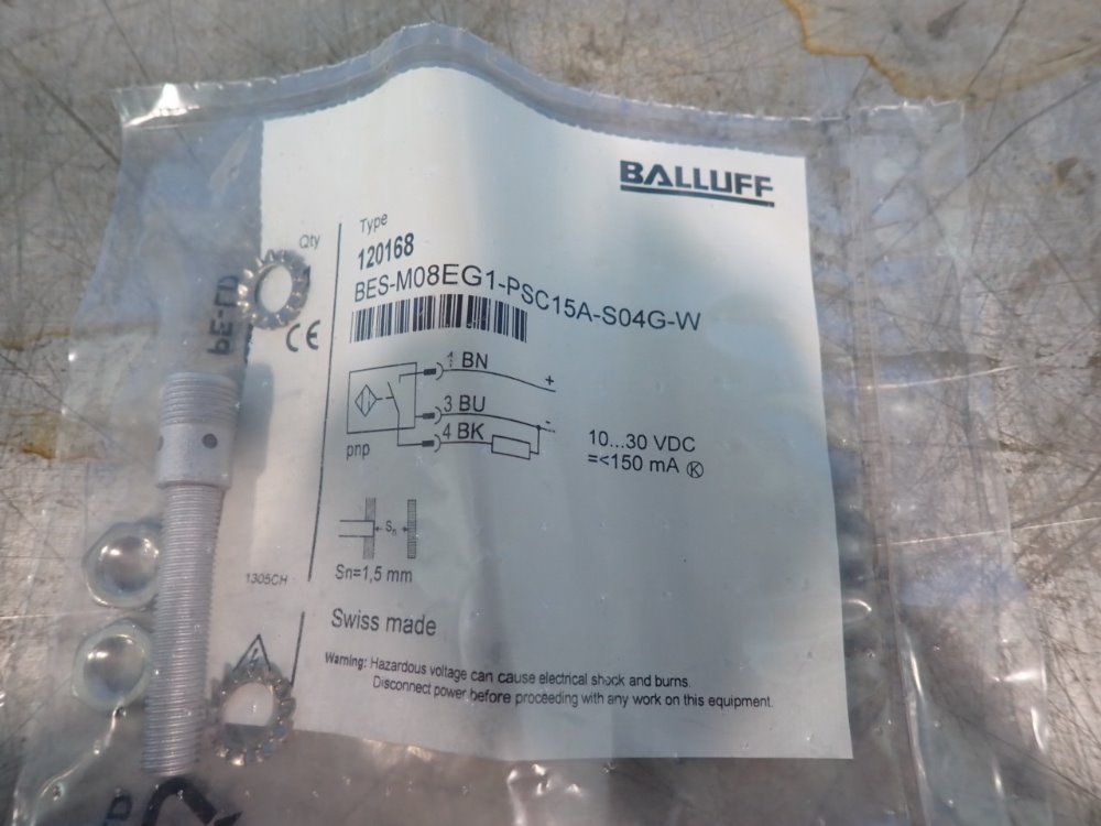 Balluff Lot Of 3 Inductive Sensors - Bes-m08eg1-psc15a-s04g-w