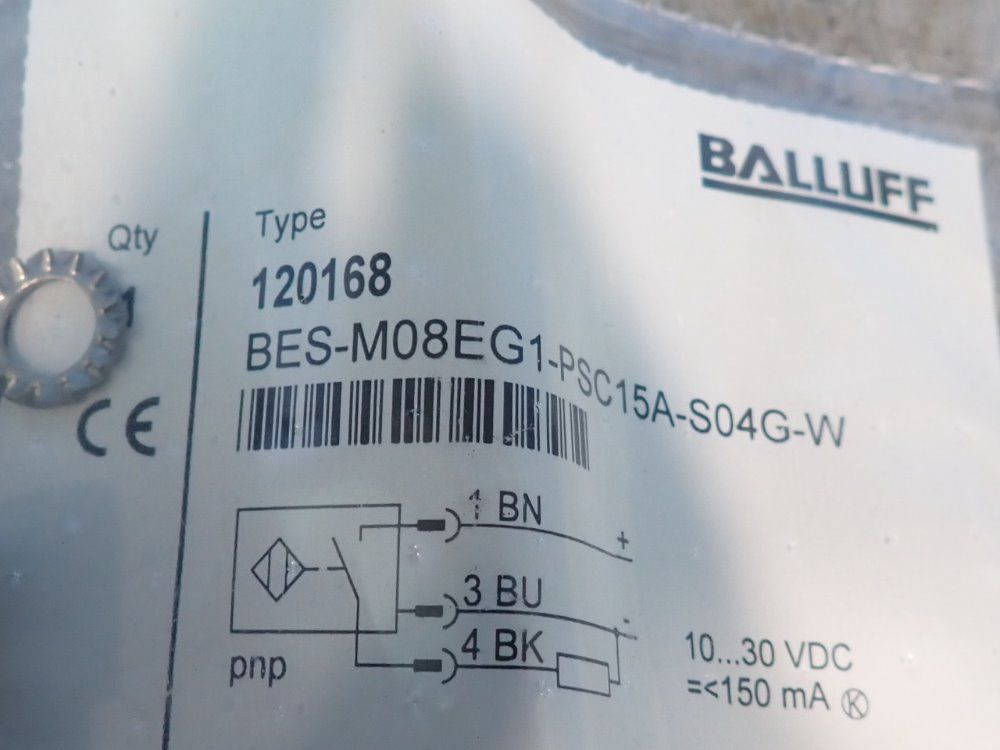 Balluff Lot Of 3 Inductive Sensors - Bes-m08eg1-psc15a-s04g-w